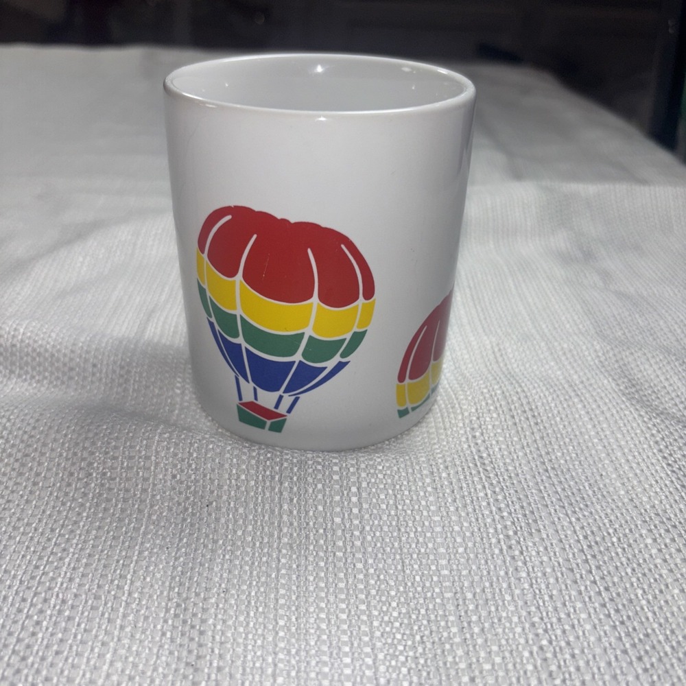 Vintage FTD Rainbow Hot Air Balloon Mug Coffee Cup, Especially for You - Picture 2 of 7